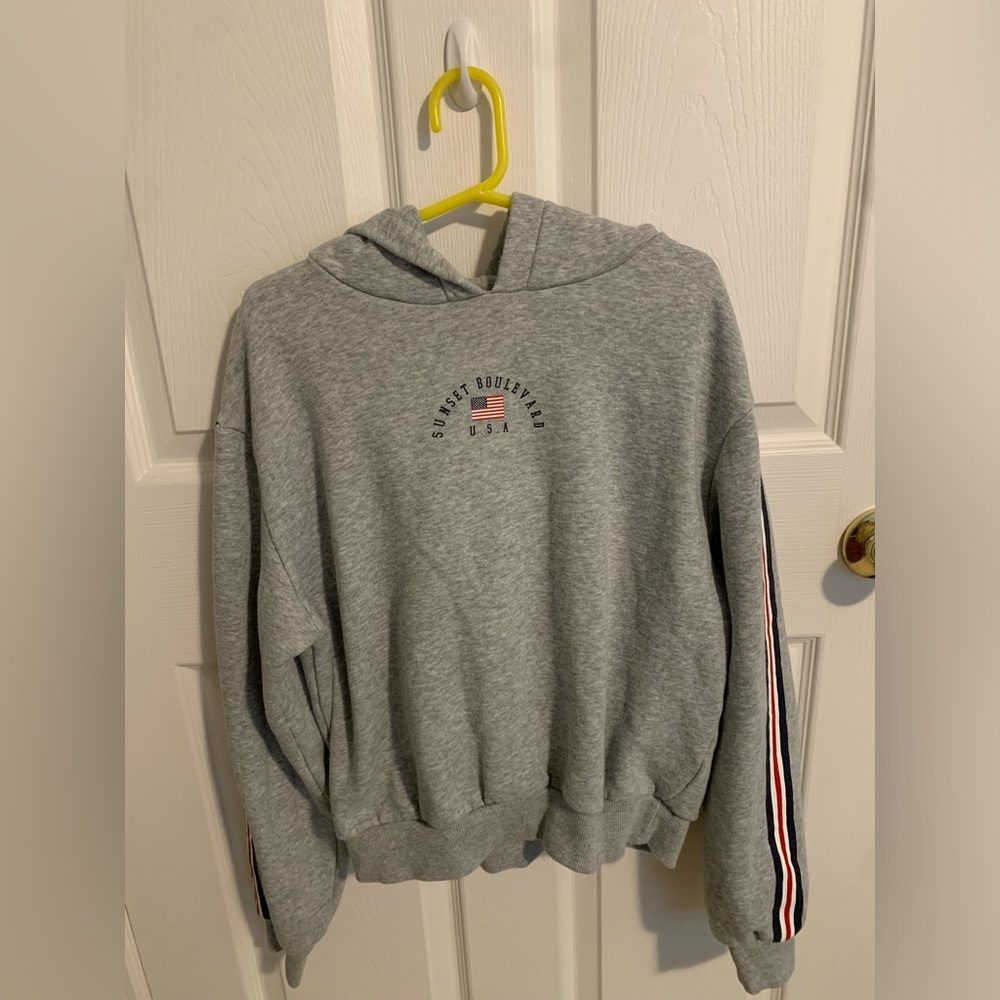 Size medium, grey “sunset boulevard” sweatshirt from H&M